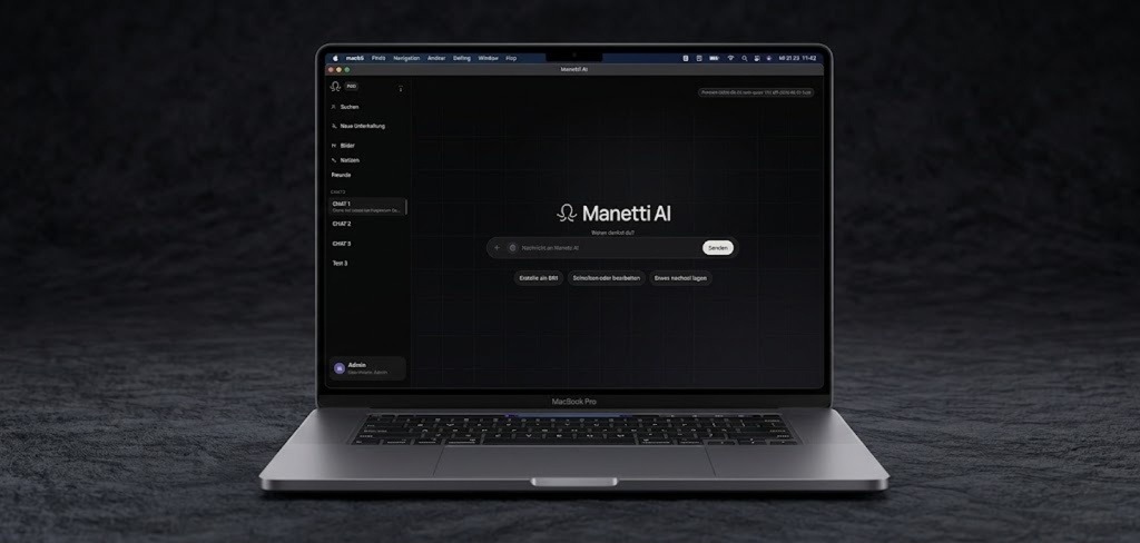 Manetti AI Dashboard Mockup